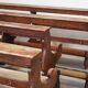 Antique Gothic Church Benches, Late 1800s – Set of 4 Pine Wood Pew Benches