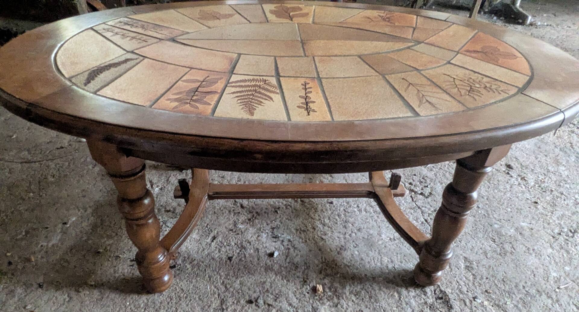 Coffee table by raymonde leduc vallauris