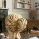 Antique bust in patinated plaster