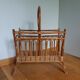 Wicker rattan magazine holders