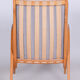 Grey mid century oak armchair by Jan Vanek 1950s Czechia