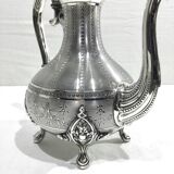 Silver metal teapot