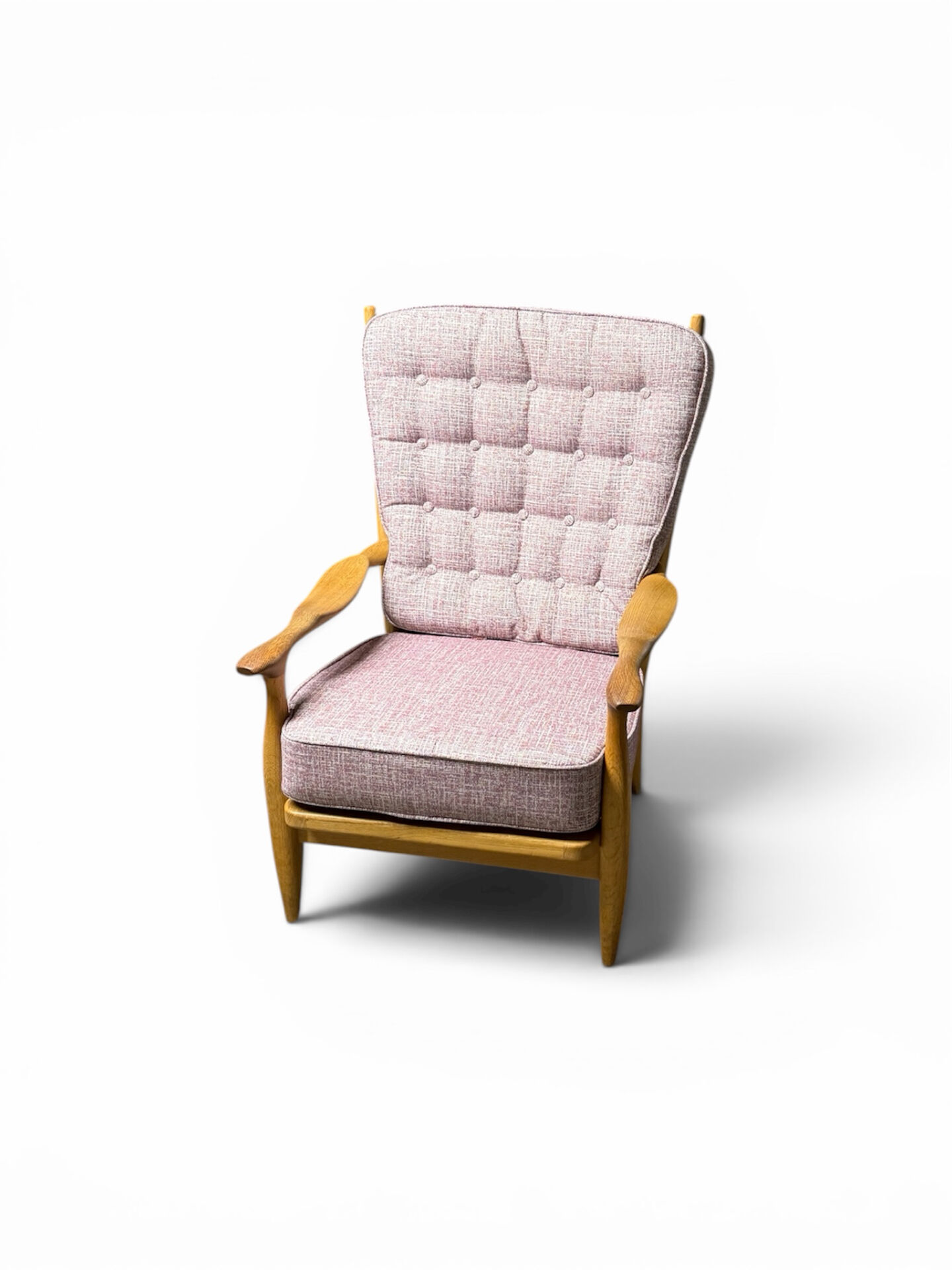 "Edouard" armchair in oak by Guillerme & Chambron for Your Home