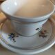 Coffee set in earthenware of Saint Amand décor Touraine eight cups