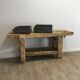 Ancien établi en bois