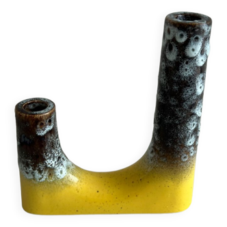 Double asymmetrical candle holder
