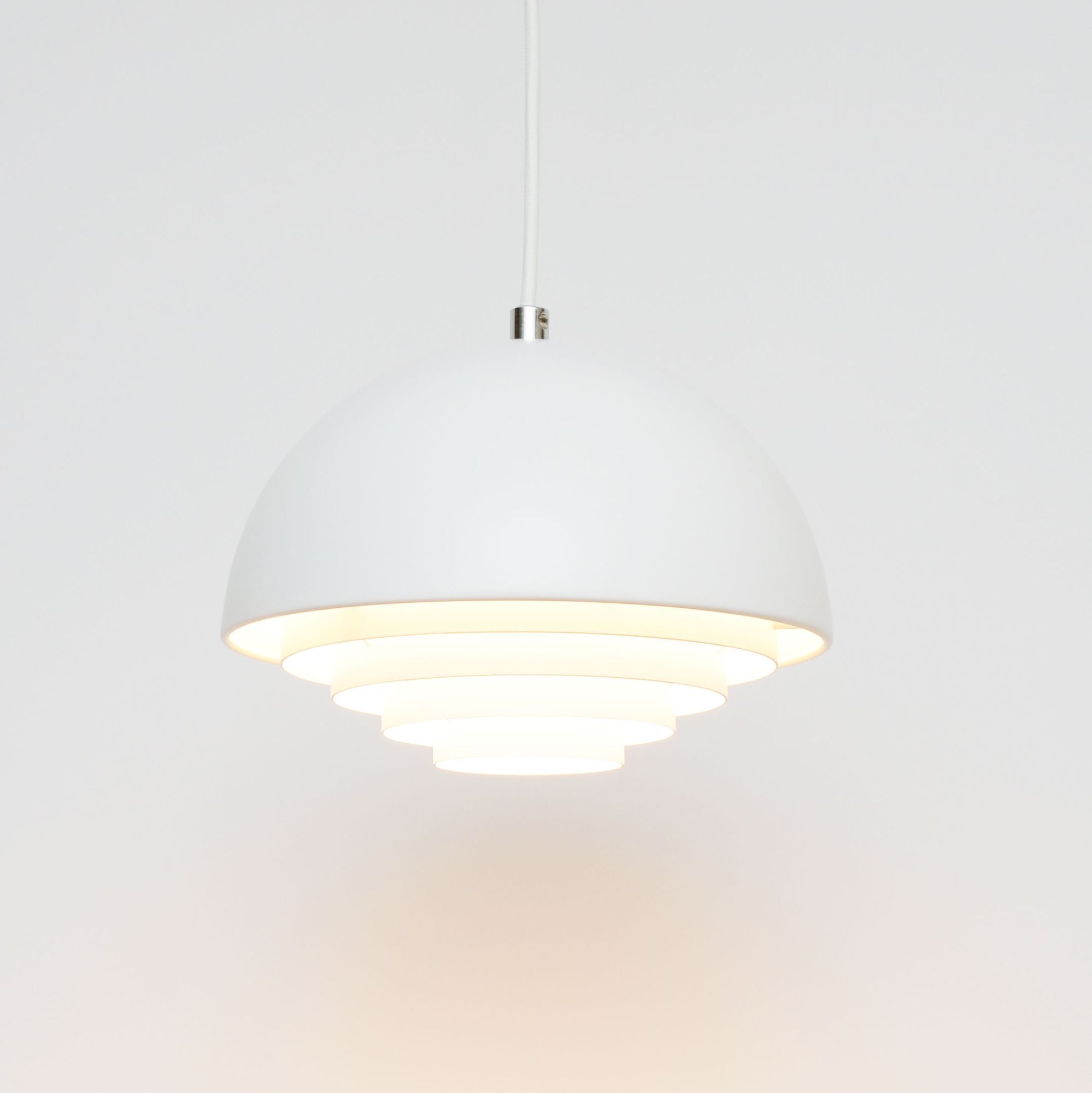 White Scandinavian lamp, 1990s