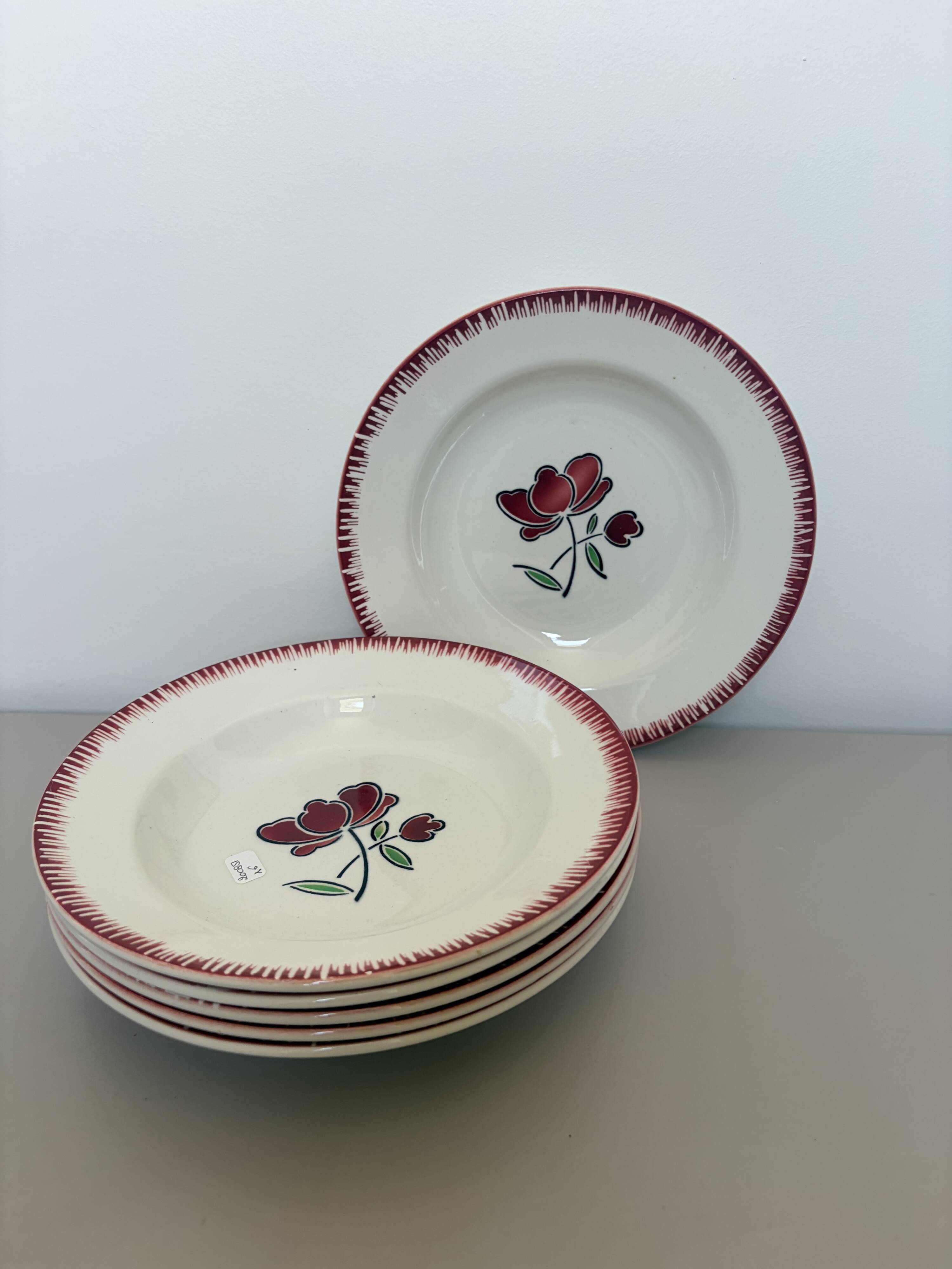 6 deep plates Badonviller 200851