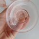 Pink glass flutes Rosaline
