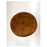 African stool / end table / bedside table in carved solid wood