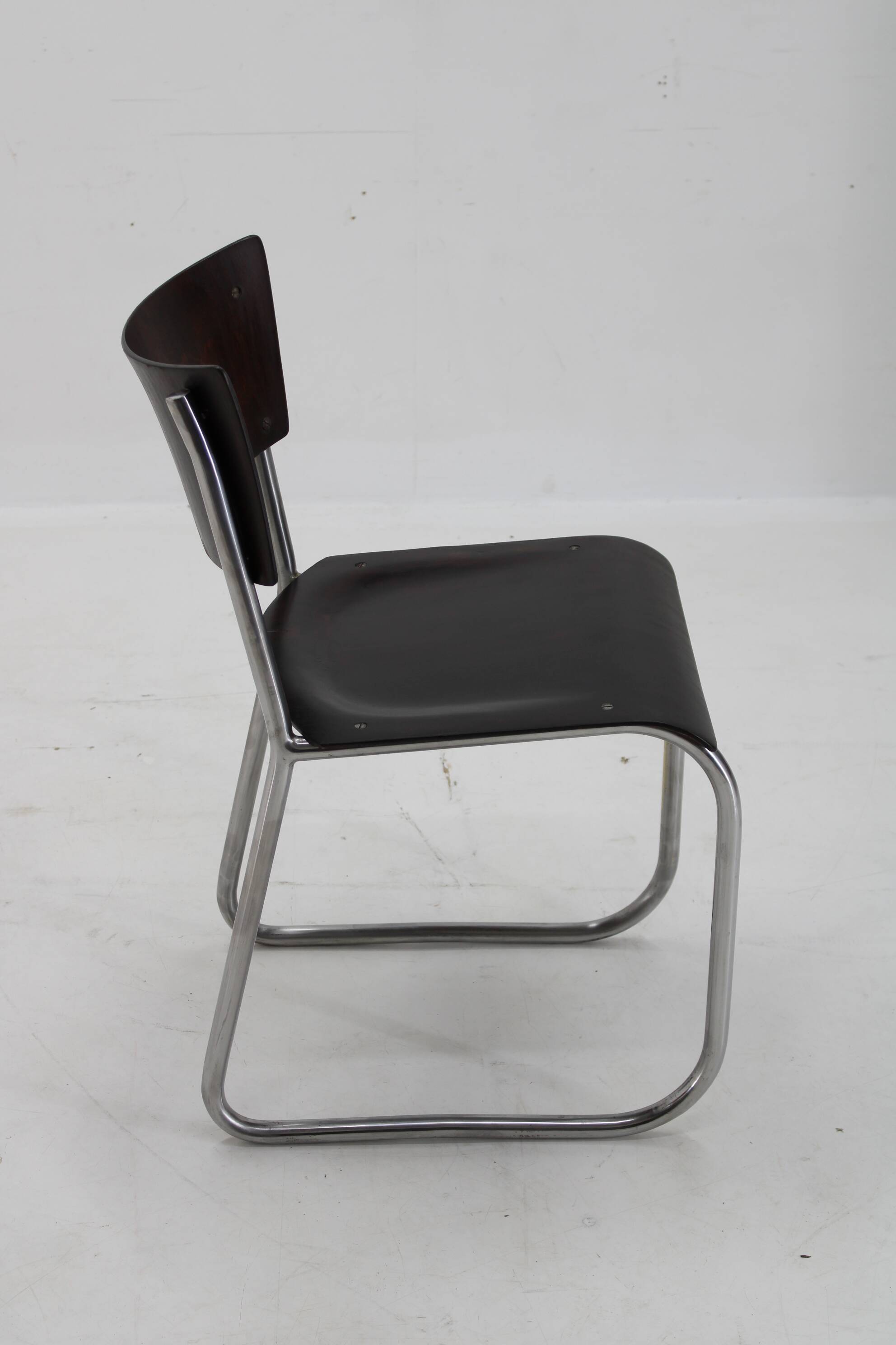 1930s Bauhaus/Functionalist Tubular Chair, Restored