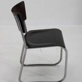 Chaise tubulaire Bauhaus/fonctionnaliste des années 1930, restaurée