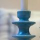 Baby blue sky blue candle holder