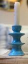 Baby blue sky blue candle holder