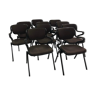 Set de 10 chaises Vertebra System par  Open/Ark Anonima Castelli, Emilio Ambasz et Giancarlo Piretti