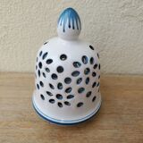 Moustiers earthenware potpourri vase