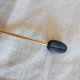 Golden teaspoons, coffee bean, mazagran , mocha