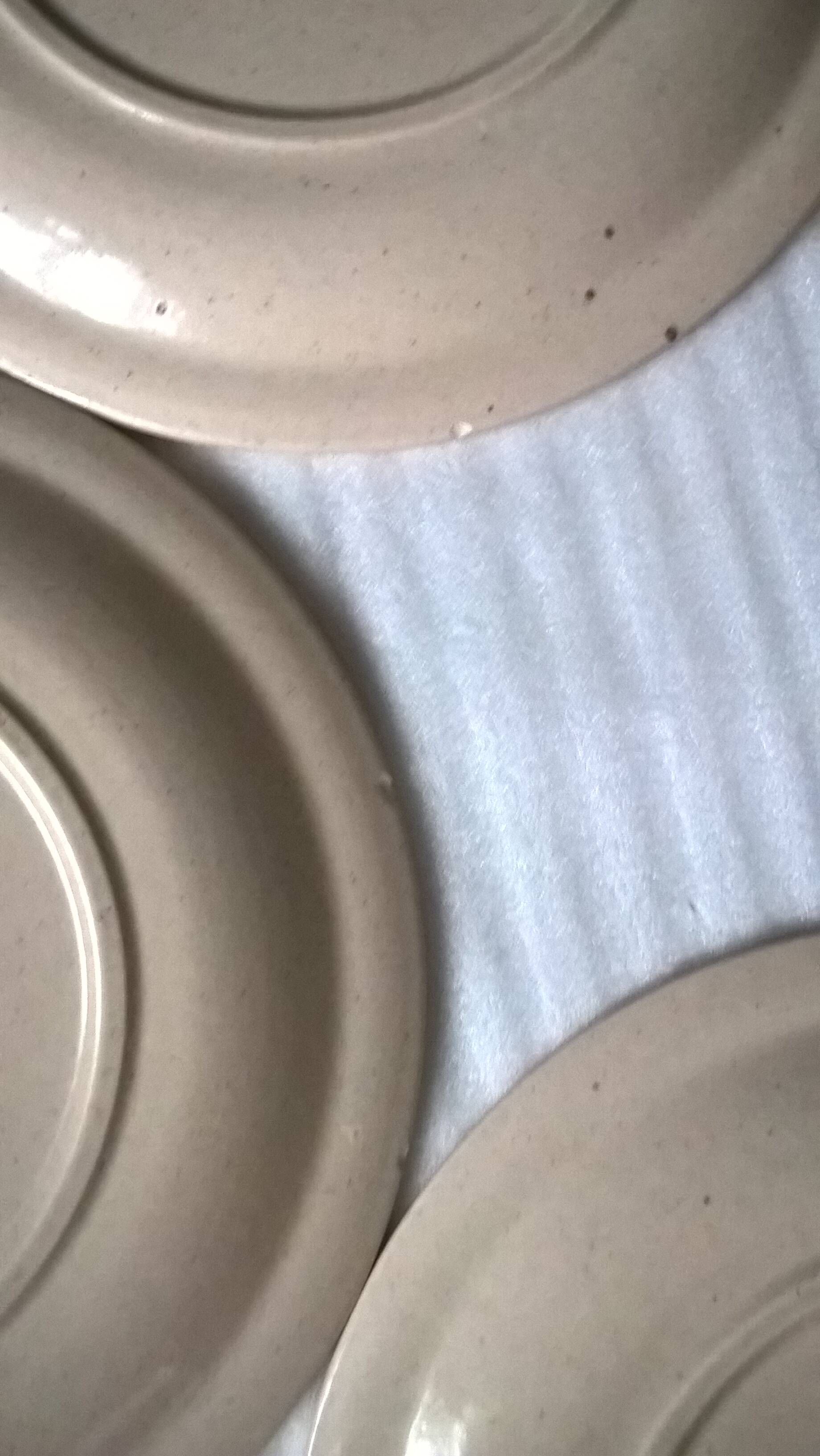 Set of 16 Saint Amand ceramic plates Eglantines 1713 model (flat, hollow and dessert)