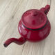 Burgundy glazed teapot