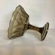 Old smoked molded glass foot cup