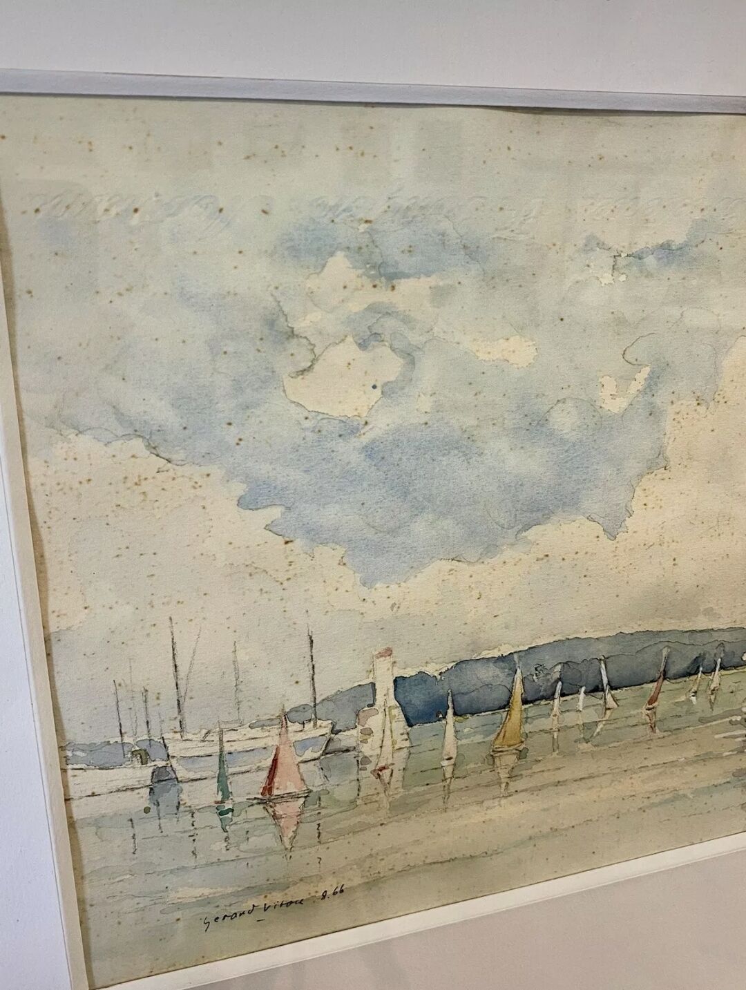 Aquarelle marine Gérard Vitou 8.66