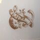 Assiette en porcelaine blanche