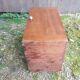 Old wooden transport trunk vintage jouan material #a653