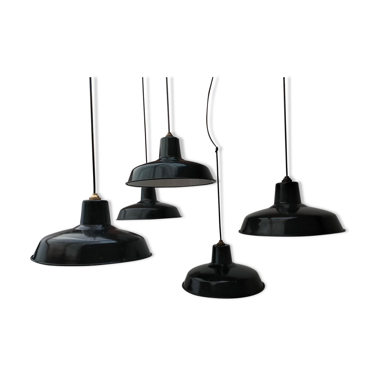 Set of 5 hanging lamps