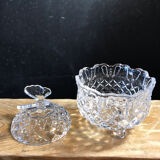 Sucrier en verre vintage Papillon