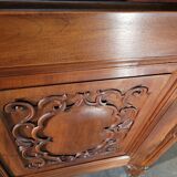 Art deco sideboard in solid walnut