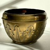 Cache-pot déco florale art nouveau