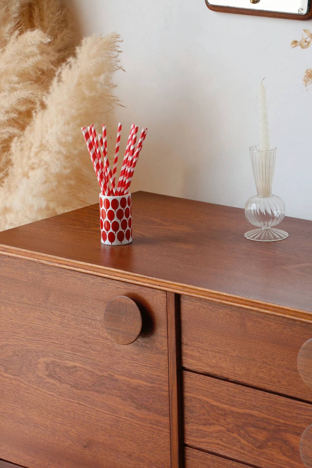 Petite enfilade scandinave sapelli – Design anglais années 60