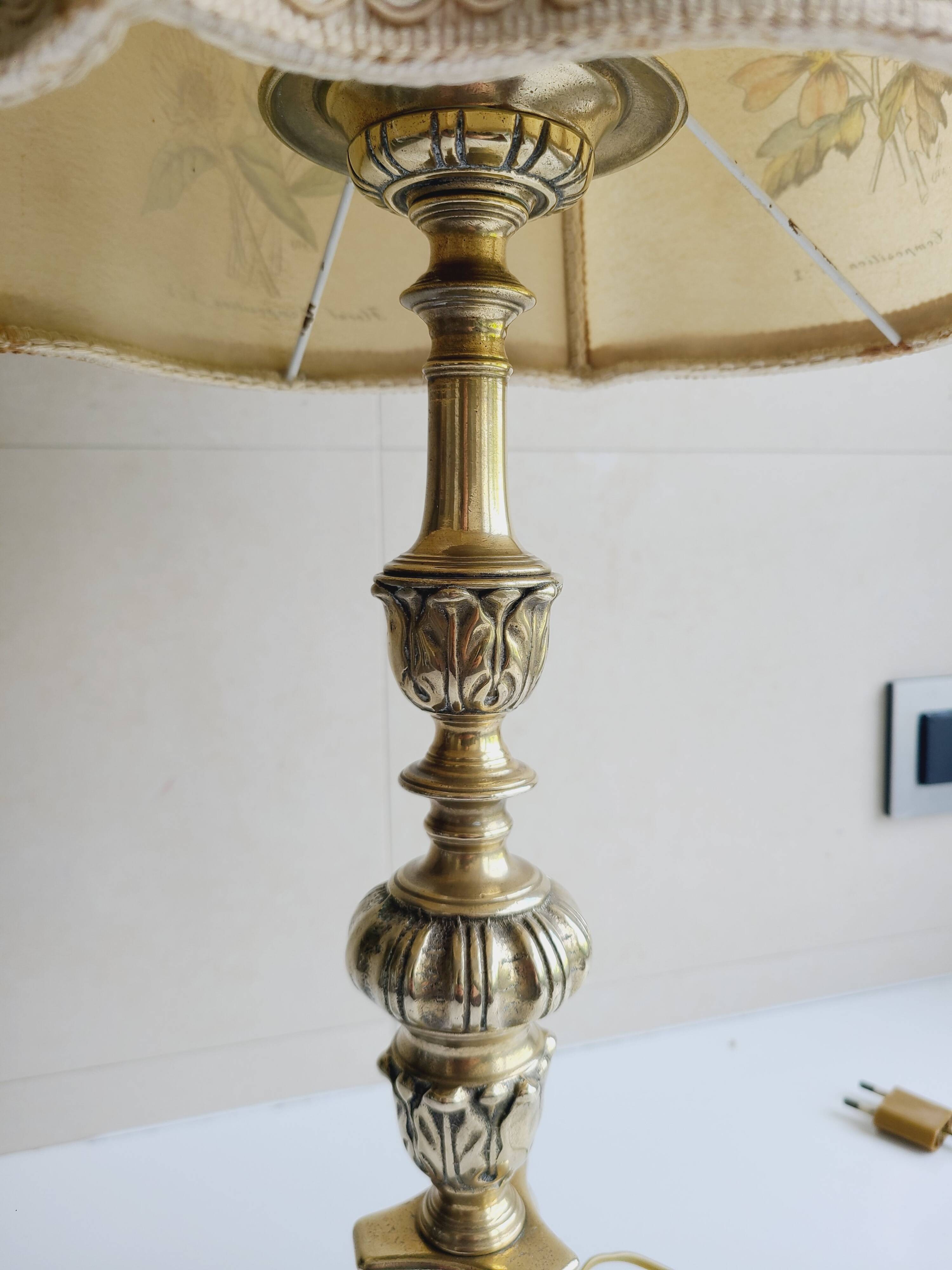 Anvienne bronze candelabra lamp XIX