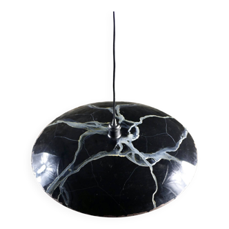 Hand-painted metal galaxy pendant light, 1980s