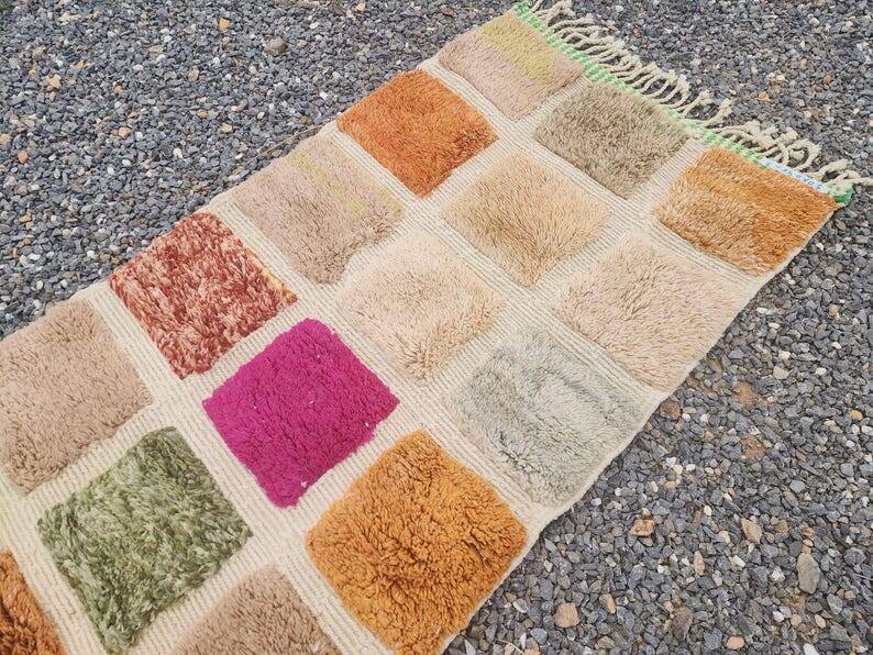 Handmade runner rug 300cm x 70cm