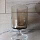 17 vintage stemmed glasses in smoked glass