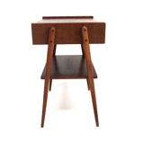 Scandinavian mahogany bedside table, AB Carlströms & Co Möbelfabrik, Sweden, 1960
