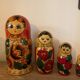 5 Russian dolls; vintage