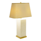 Natural "pierre de france" table lamp - 1970s