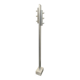Targetti floor lamp with 6 lights and marble base, 1970s.