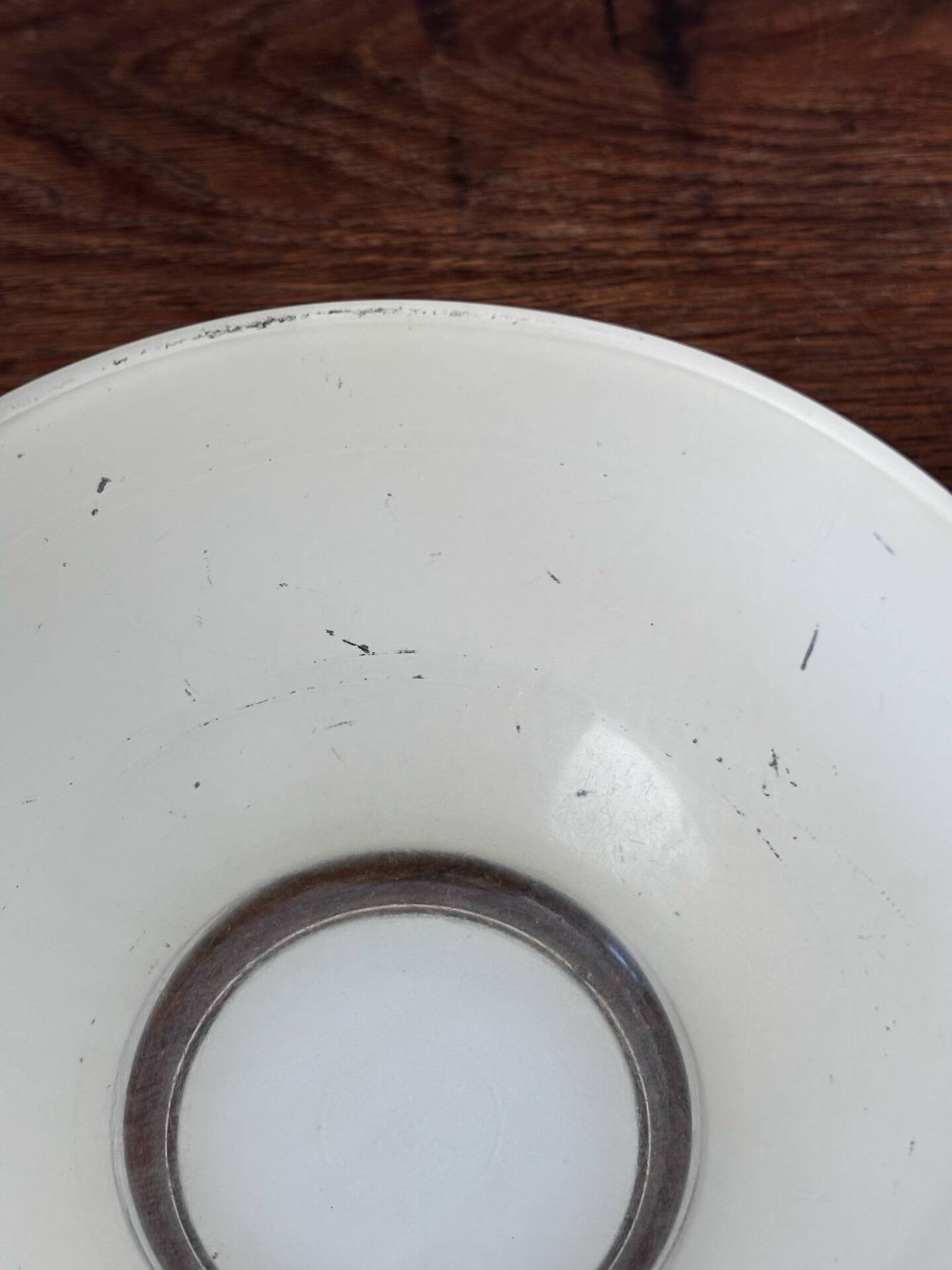 Vintage bol en verre jaune duralex