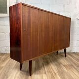 Vintage Scandinavian rosewood bookcase by Ib Kofod-Larsen, 60s