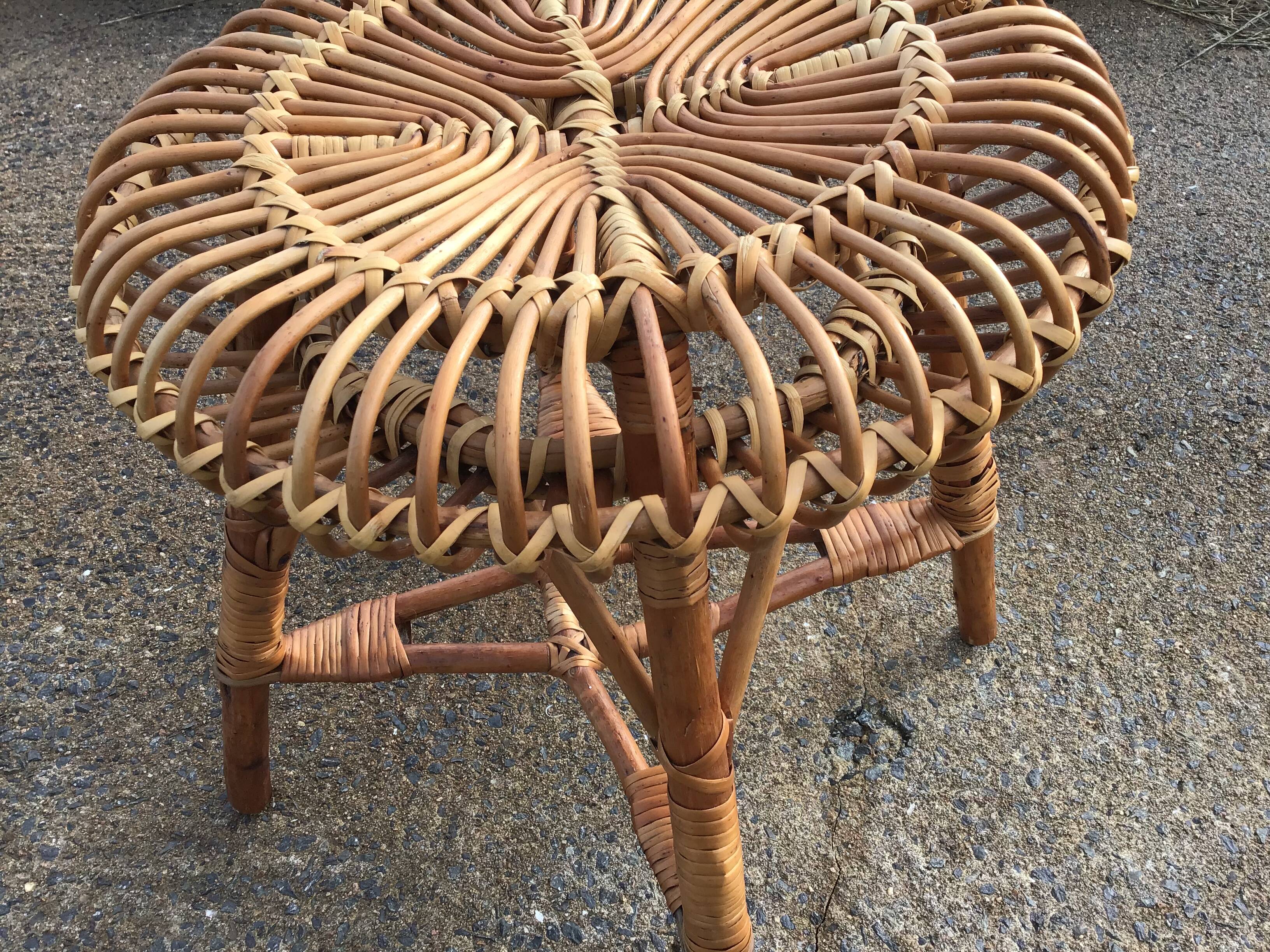 Rattan stool