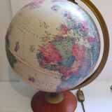 Vintage globe with ancient cartography