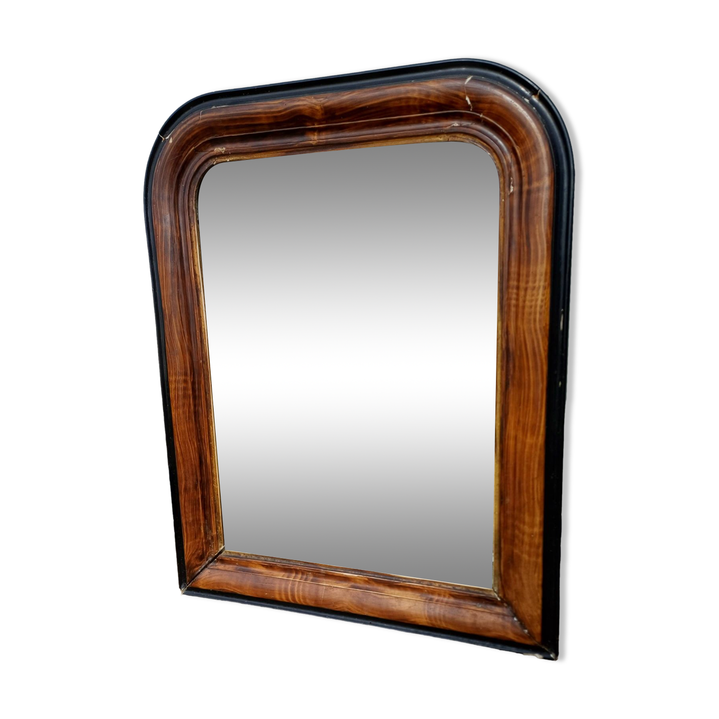Wood Mirror and Stuk Brown and Black