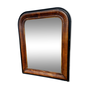 Miroir Bois et Stuk marron