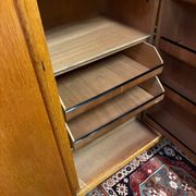 Vintage 60s/70s design wardrobe with compass feet.
