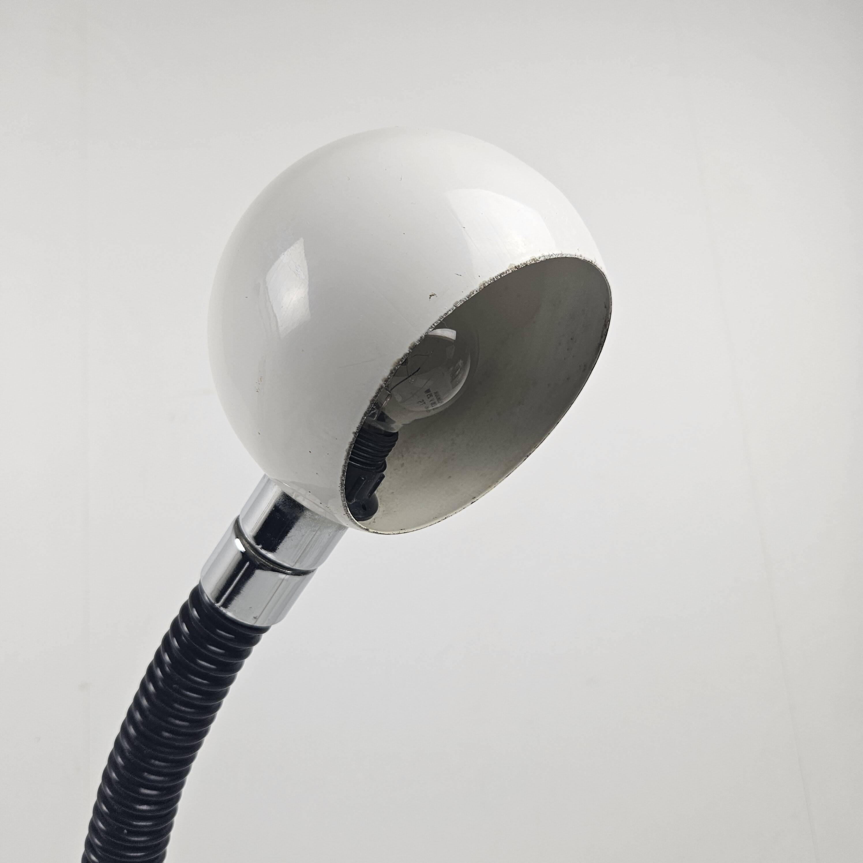 Space Age "Eyeball" Desk Lamp with Flexible Gooseneck, 1970's
