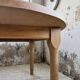 Oval farmhouse table oak 1960