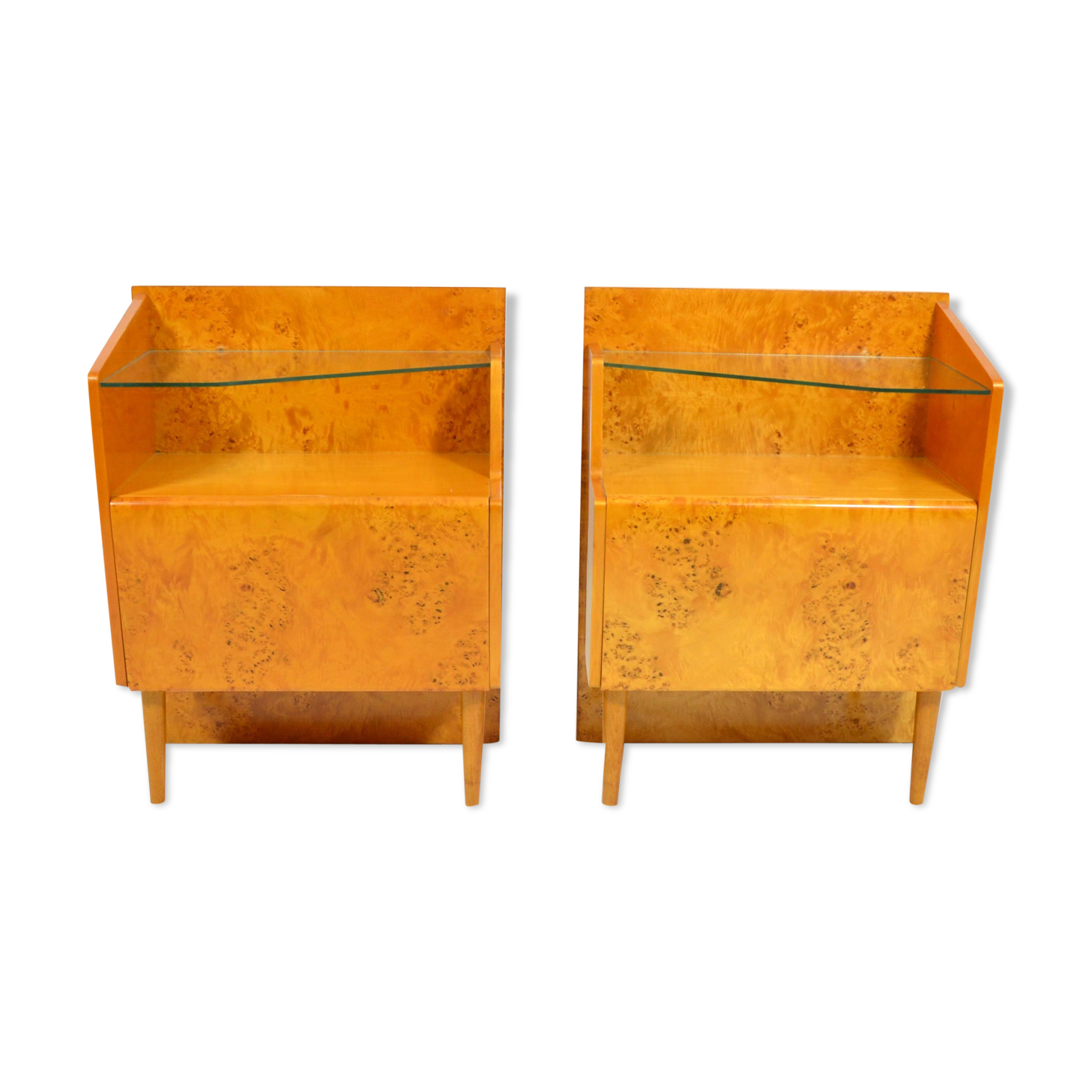 Vintage bohemian bedside tables 1960